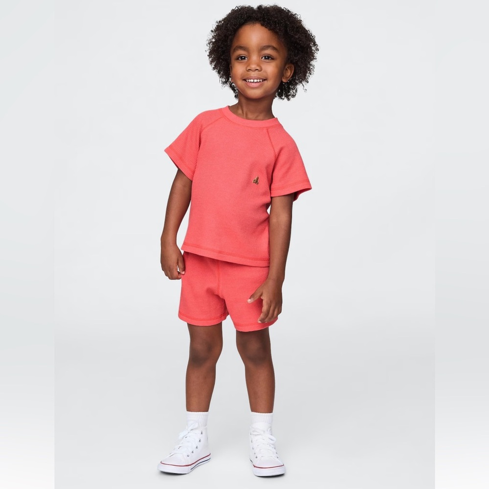 BabyGAP Blue Ribbed Short Set - Picture 2 of 2